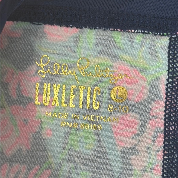 Lilly Pulitzer Floral tropical Kids Leggings size large 8-10 - Picture 4 of 9